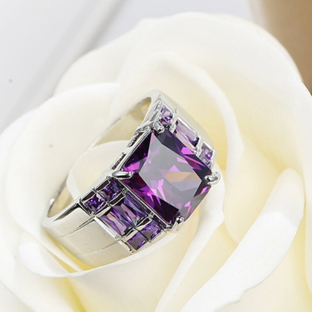 Fashion Purple Zircon Ring